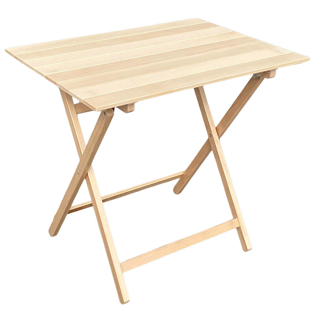 foto del prodotto tavolo naturale lux in legno da cm 80x60 richiudibile