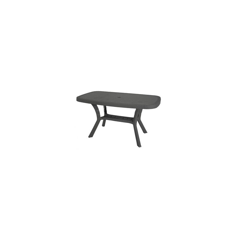 foto del prodotto tavolo otello rattan 140x82xh72cm antracite