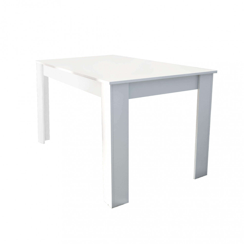 foto del prodotto tavolo pepper 138x80x75 cm in truciolare bilaminato bianco