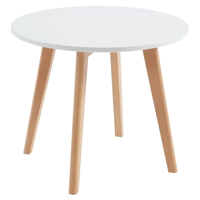foto del prodotto tavolo per bambini in mdf e faggio bianco e naturale louloune