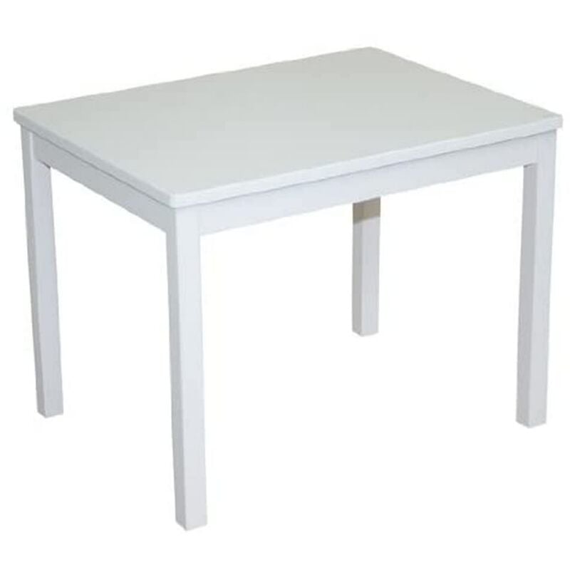foto del prodotto tavolo per bambini, per giocare, legno massello laccato, bianco, 6 kilograms, 0 roba