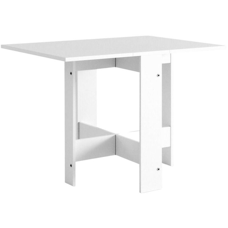 foto del prodotto tavolo pieghevole 130x76 cm salvaspazio colore bianco artemio