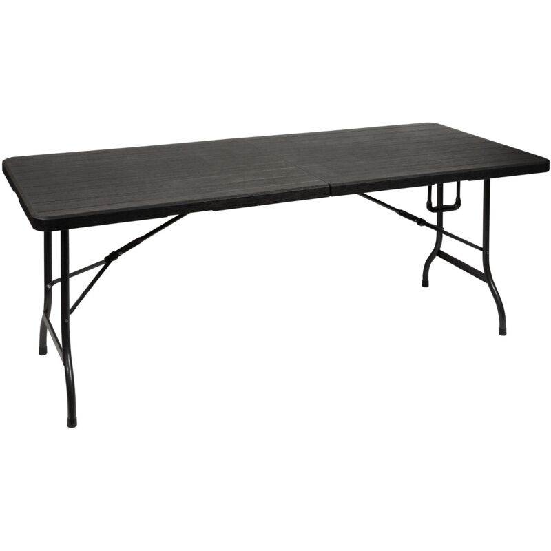 foto del prodotto tavolo pieghevole a mezza modello legno 180 x 75 x 74 cm