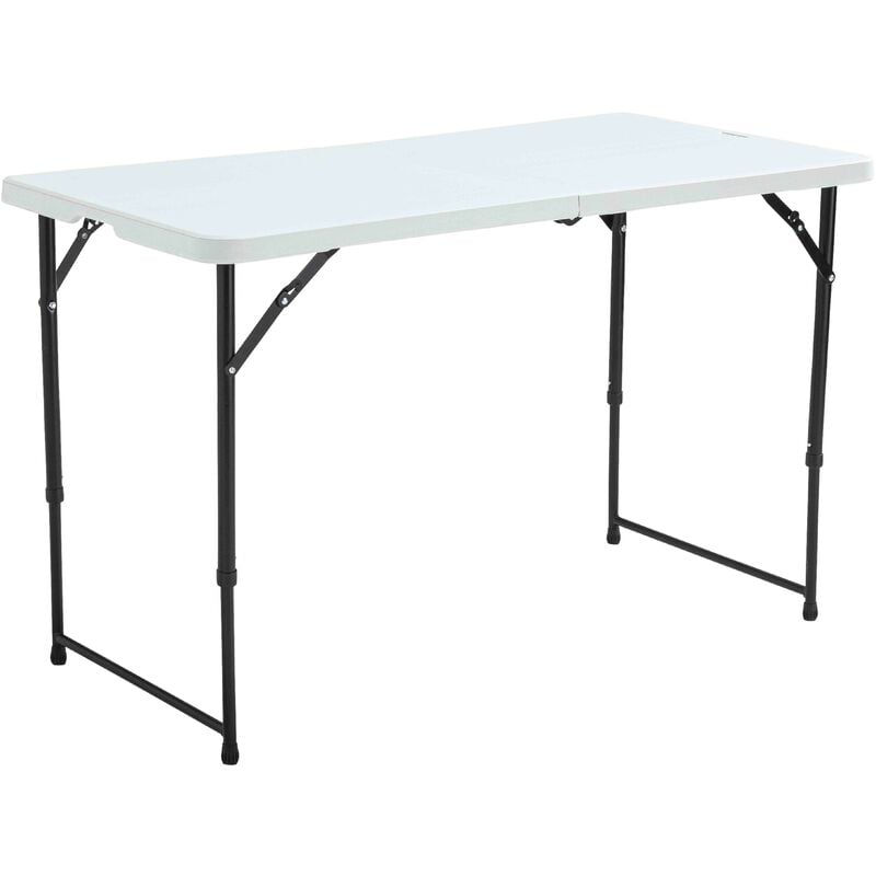 foto del prodotto tavolo pieghevole bianco 122 x 61 x 74 cm