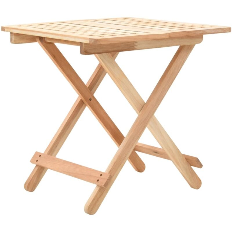 foto del prodotto tavolo pieghevole in legno di noce 50x50x49 cm vidaxl
