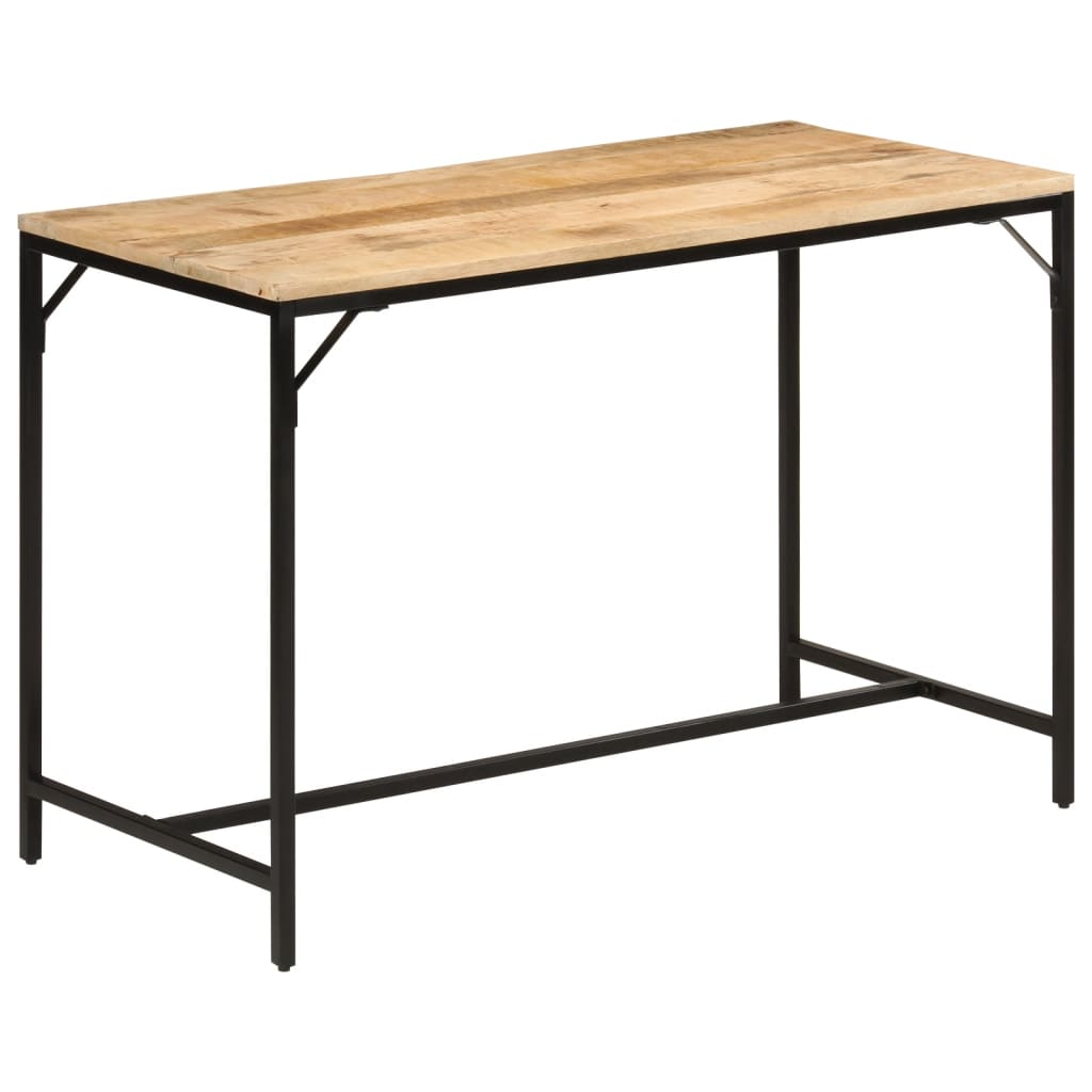 foto del prodotto tavolo pranzo 110x55x75cm legno massello mango grezzo e ferro
