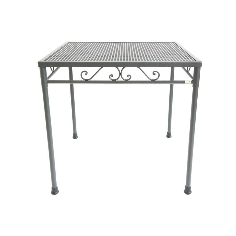 foto del prodotto tavolo quadrato in ferro battuto cm.80x80h76 tavoli arredamento esterno