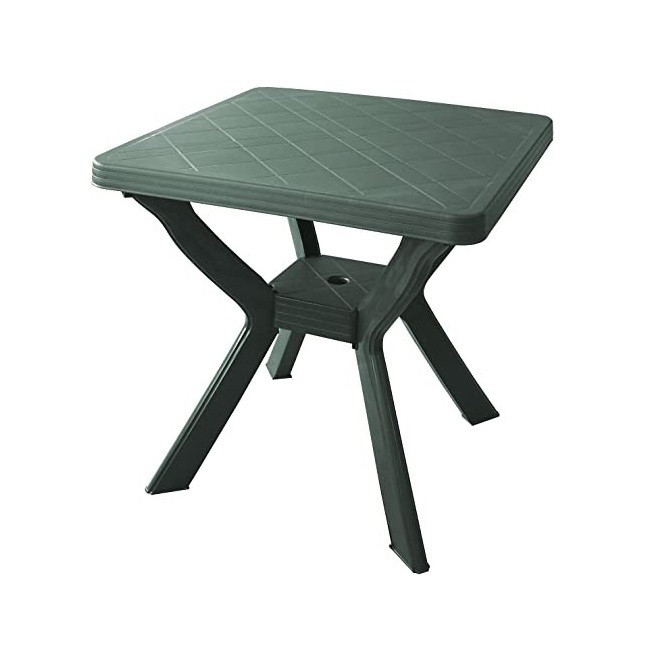 foto del prodotto tavolo quadrato in plastica 80x80 nilo verde, per bar, terrazza, giardino