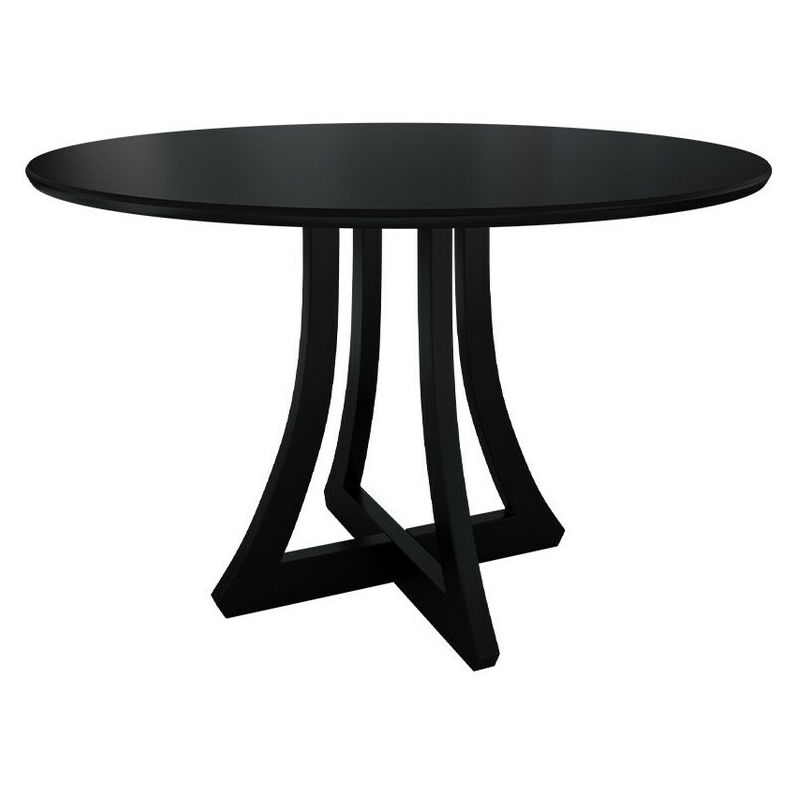 foto del prodotto tavolo racine 120, nero, 77x0x0cm, senza, pannello di fibra a media densit , legno