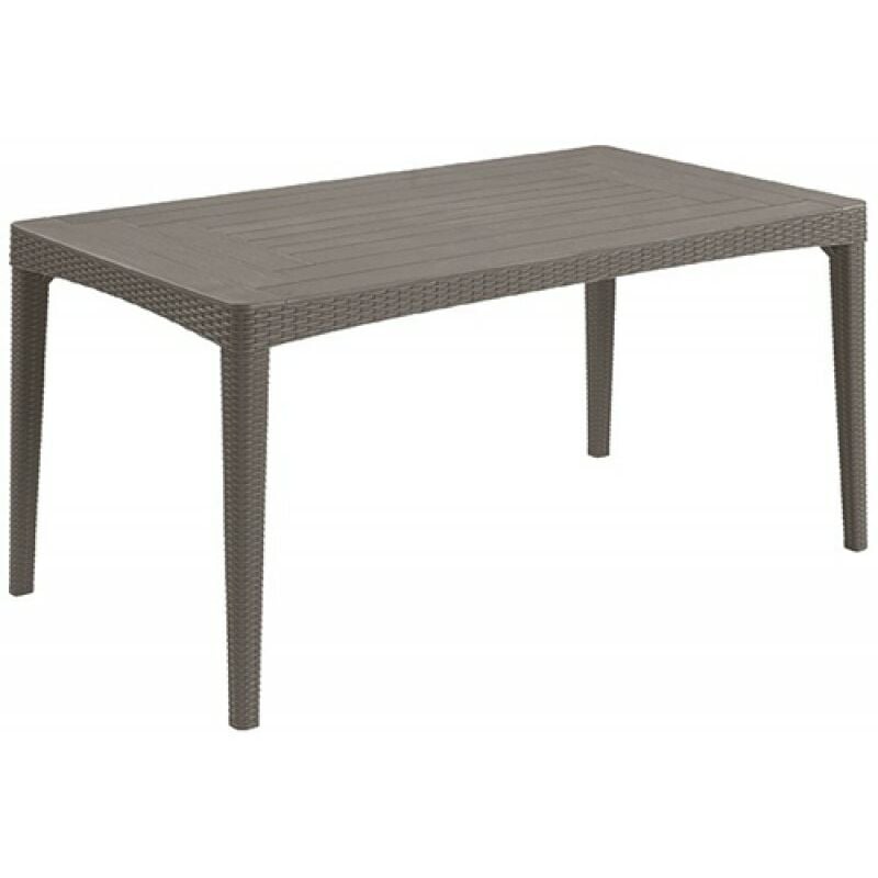 foto del prodotto tavolo resina 160x90x74cm girona keter cappuccino