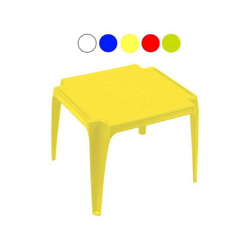 foto del prodotto tavolo resina baby rosso 55x50 progarden