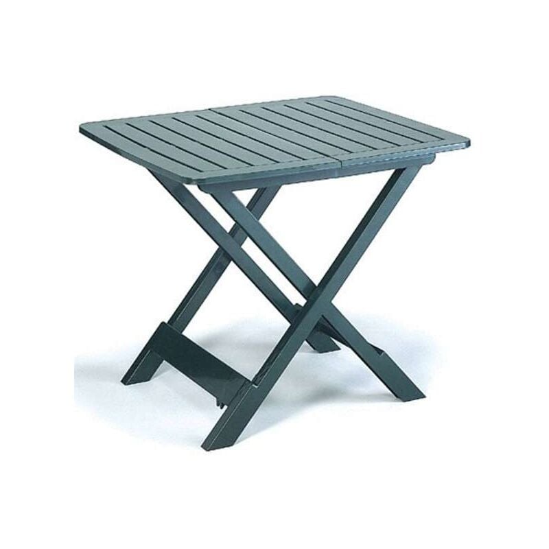 foto del prodotto tavolo resina pieghevole verde 79 x 72 cm