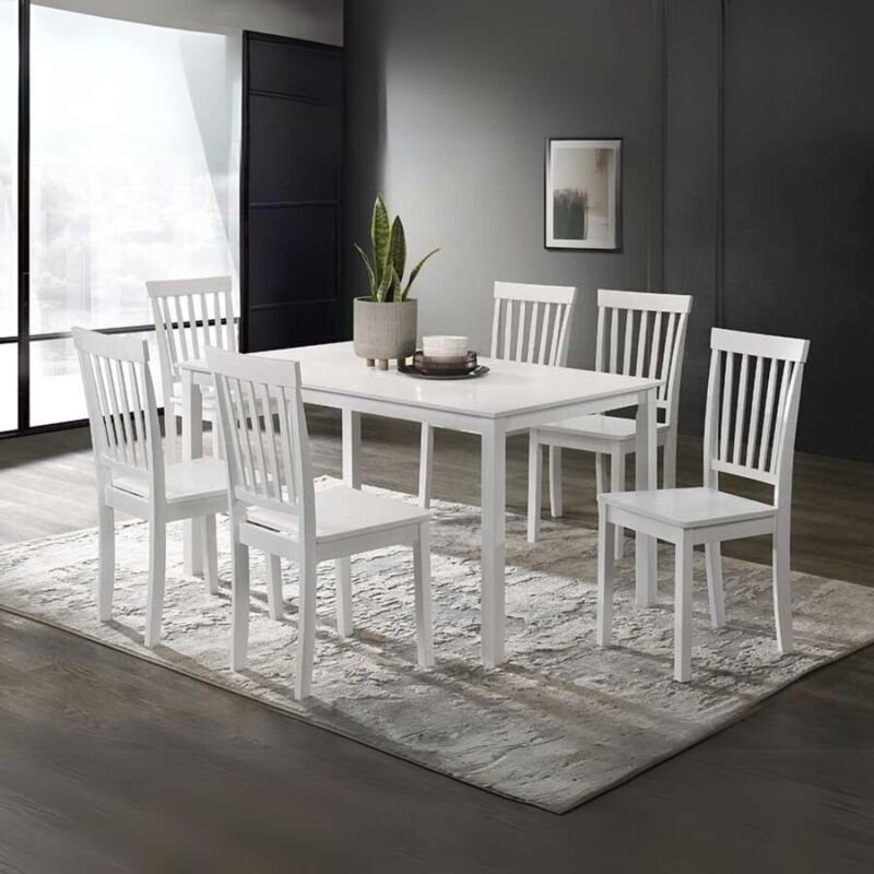 foto del prodotto tavolo rettangolare bianco dori 140x80x74h