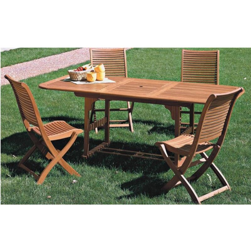 foto del prodotto tavolo rettangolare estensibile cm. 150 200x100 arredo giardino esterno