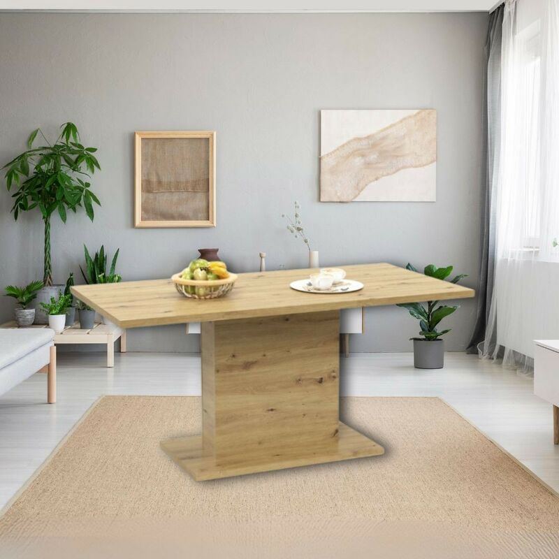 foto del prodotto tavolo rettangolare follow162 160x80x76h colore rovere