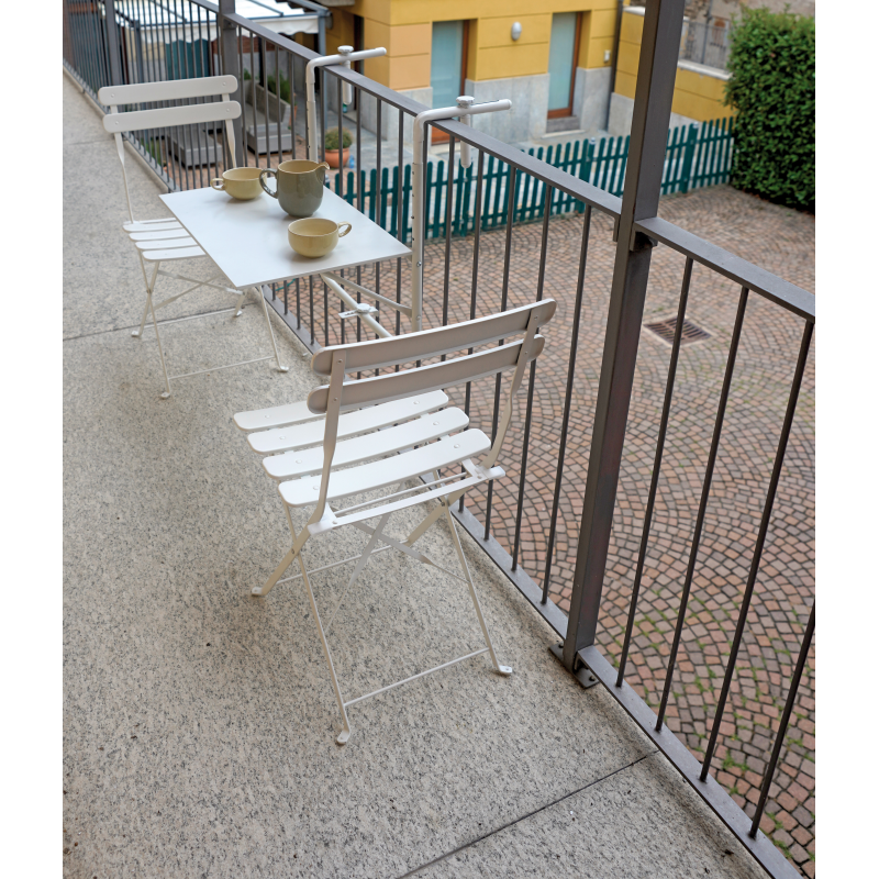 foto del prodotto tavolo ringhiera bianco 60 x 52 cm bianco moia