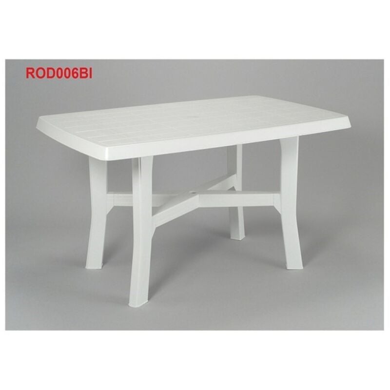 foto del prodotto tavolo rodano bianco plp componibile rettangolare 138x88 cm ipae progarden