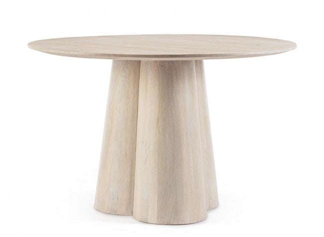 foto del prodotto tavolo rotondo fisso 120x77 cm caff white in legno