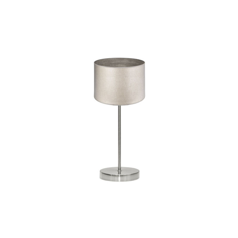 foto del prodotto tavolo tania 1xe14 nichel legno grigio 42x17x17 cm