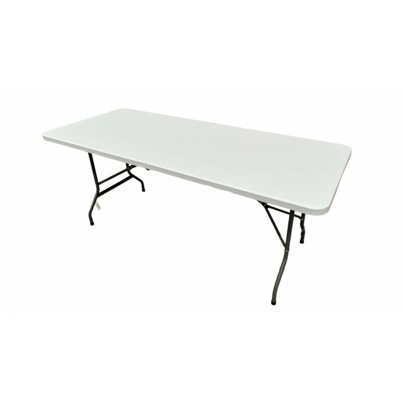 foto del prodotto tavolo tavolino pieghevole in dura resina 180x70x74 cm per sagra campeggio fiera casa