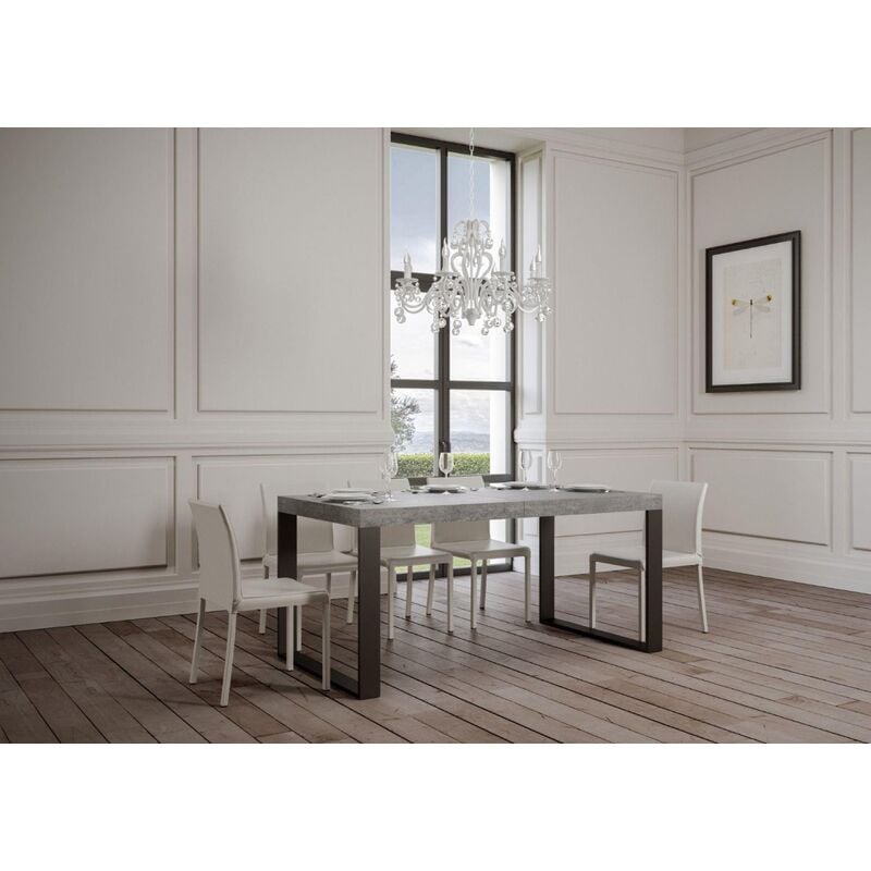 foto del prodotto tavolo tecno premium 130 allungabile fino a 234 cm cemento