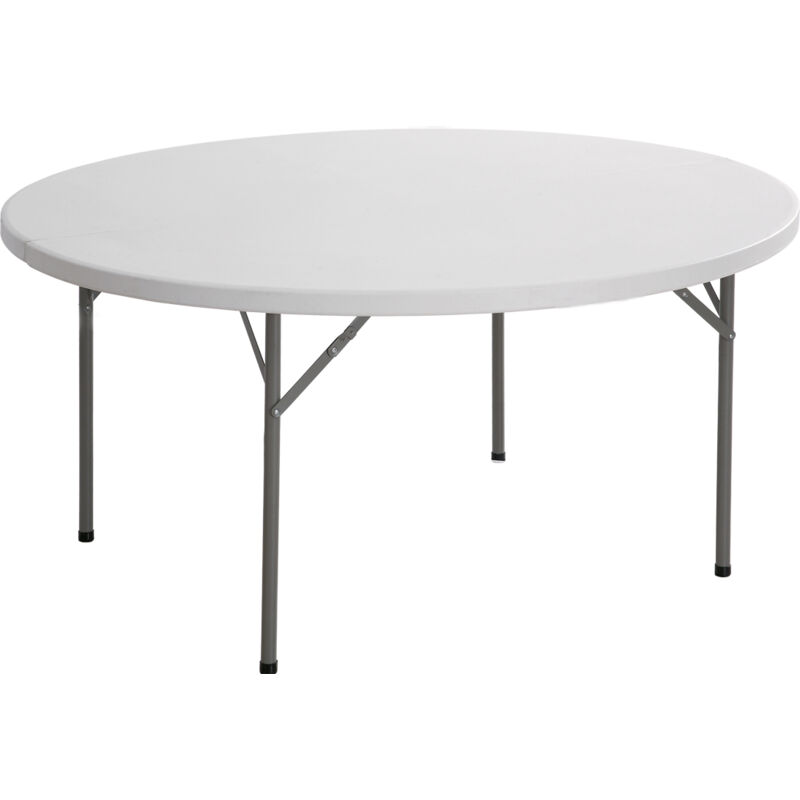 foto del prodotto tavolo tondo con gambe pieghevoli cm 154 x h. 74