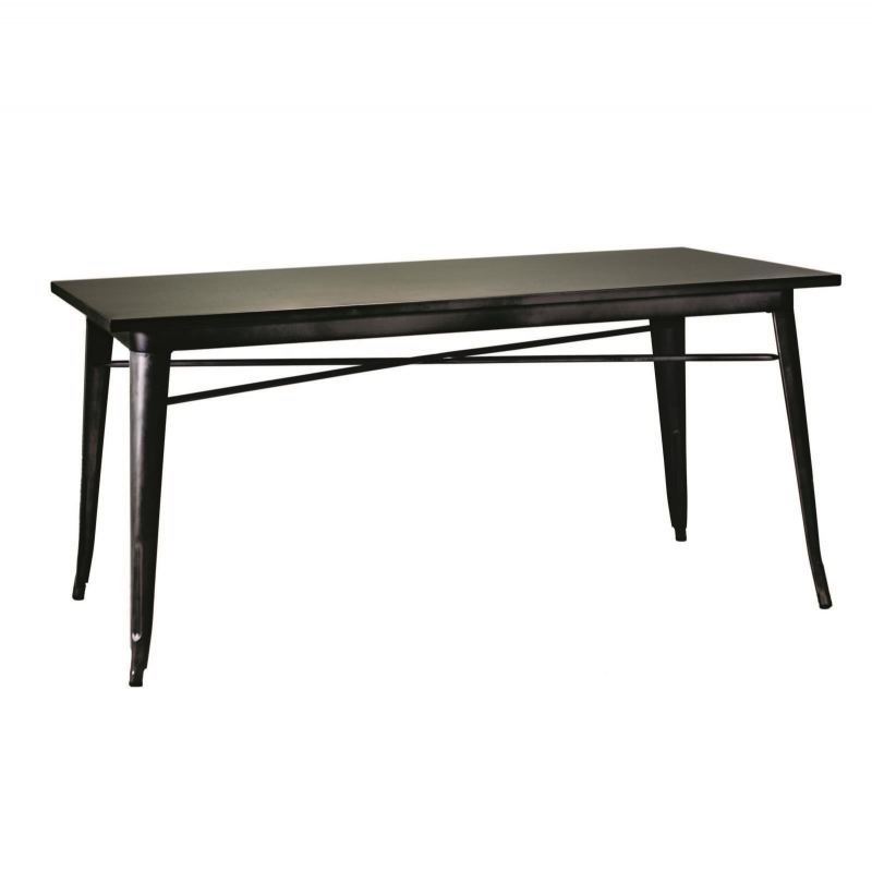 foto del prodotto tavolo top ferro bristol cm 160x80h76 marrone