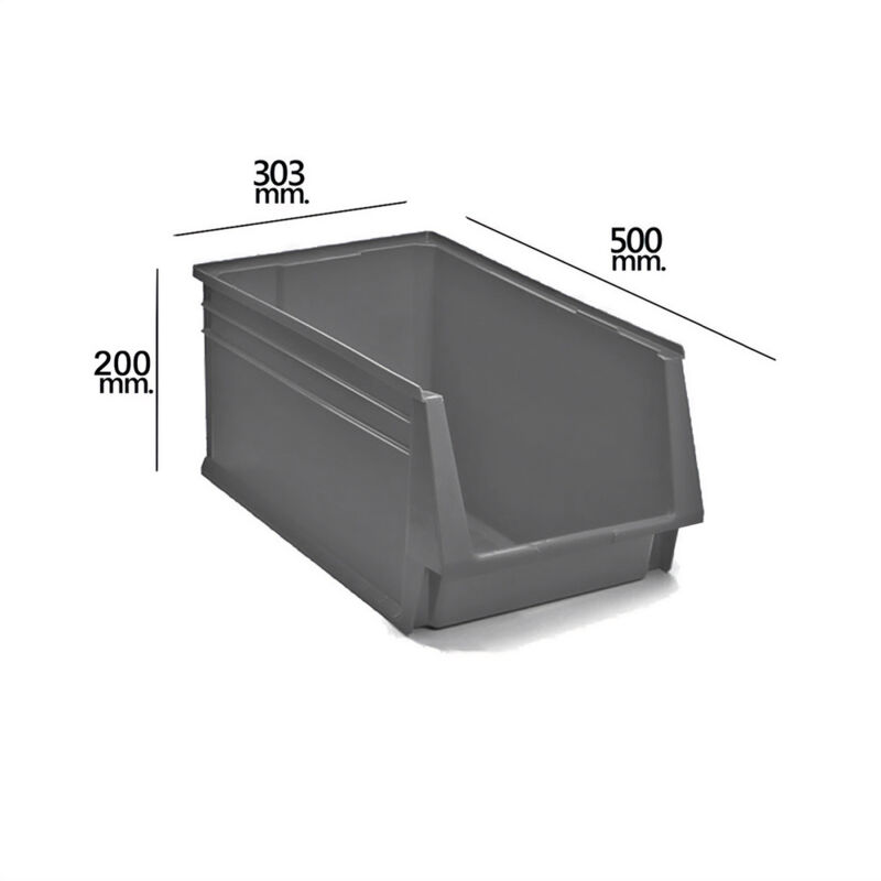 foto del prodotto tayg 21070077 cassetto impilabile grigio n. 58 500x303x200 mm, multicolore, singolo