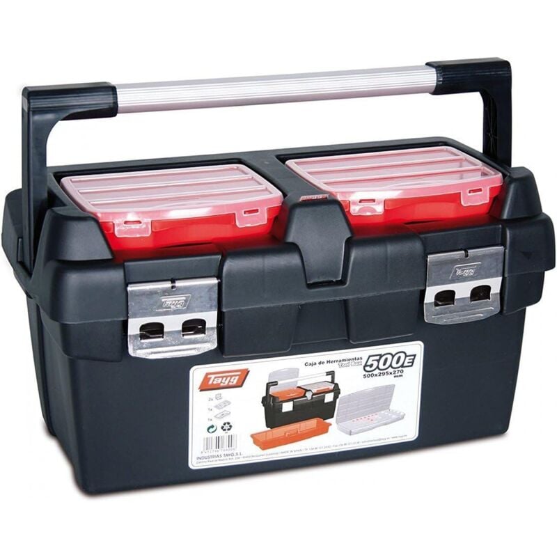 foto del prodotto tayg cassetta degli attrezzi in plastica alluminio n 500 e