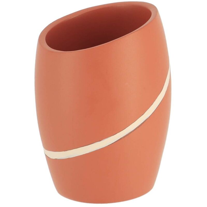foto del prodotto tazza arrotondata in poliresina terracotta tendance