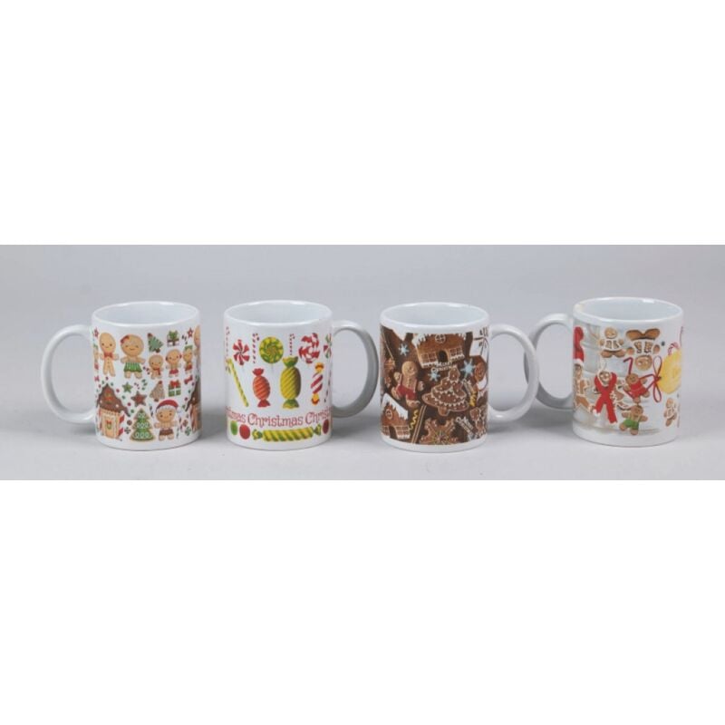 foto del prodotto tazza ceramica 8x9,5 cm decori gingerbread