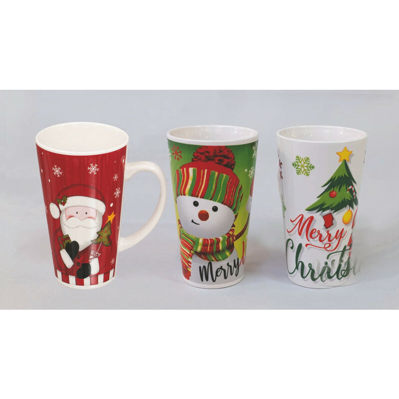 foto del prodotto tazza ceramica cm.9x15h decori natalizi decorazione di natale