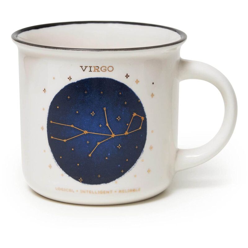 foto del prodotto tazza, count your lucky stars, tazza in porcellana new bone china, segno zodiacale laminato in oro, lavabile in lavastoviglie, capacit 350 ml, tema