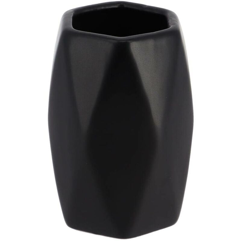 foto del prodotto tazza di gres a forma di diamante nero tendance