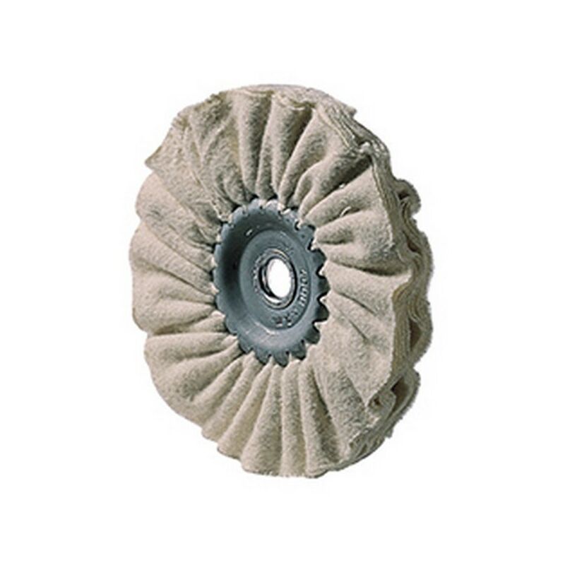 foto del prodotto tazza di lucidatura tessile, flessibile, 150 mm, larghezza. 10 mm, foro 20 millimetri
