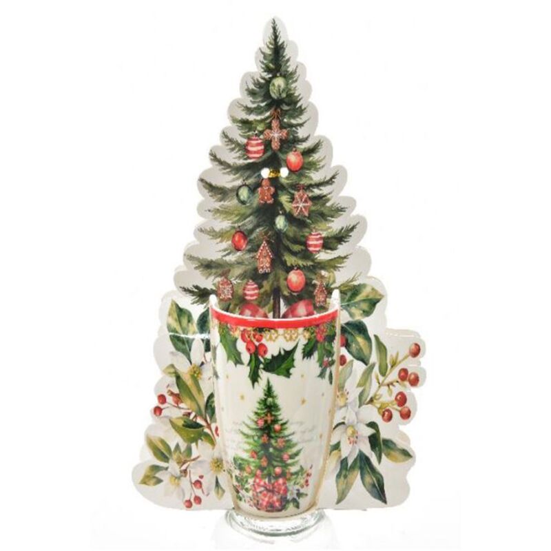 foto del prodotto tazza di natale decorativa in porcellana 350 ml per decorazione natalizia mongolfiera