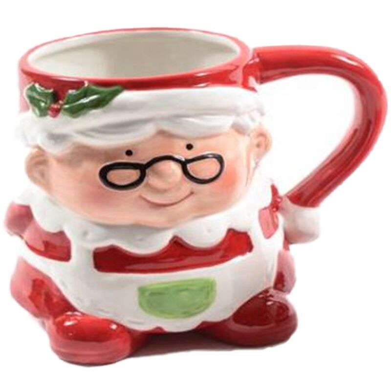 foto del prodotto tazza di natale in ceramica con manico decorazione natalizia mamma natale