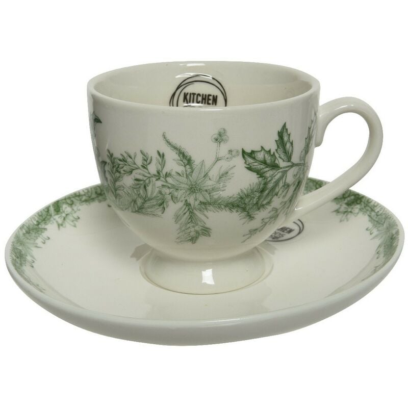 foto del prodotto tazza e piattino in porcellana 10,5 cm.