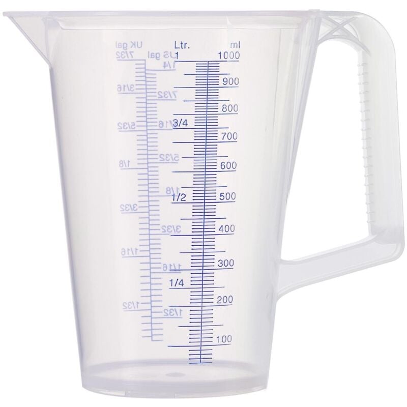foto del prodotto tazza graduata 1 l scala stampata in blue polipropilene pressol