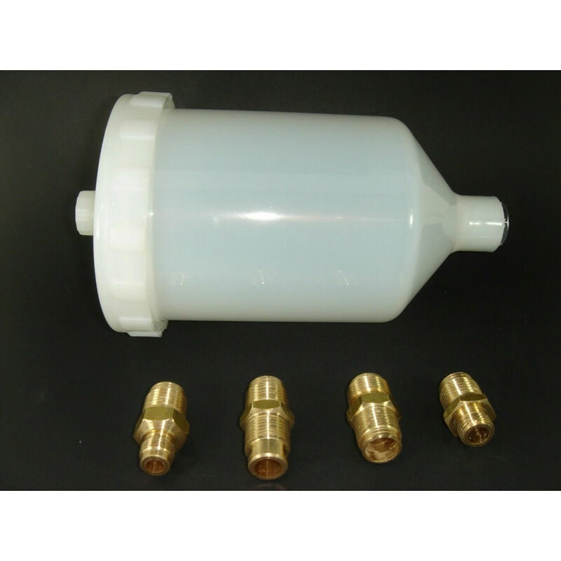 foto del prodotto tazza in nylon 500 ml 411 c corcos con 4 adattatori universale per aerografo