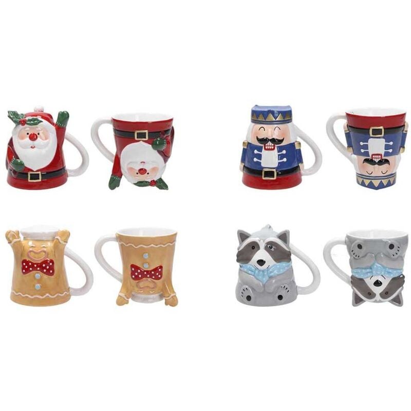 foto del prodotto tazza mug up down gnomi stoneware multicolor 300 cc