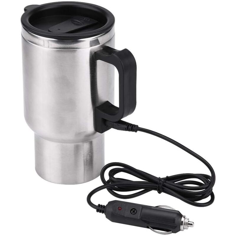 foto del prodotto tazza riscaldante per auto bollitore per auto, tazza riscaldante elettrica in acciaio inossidabile per caff , t , acqua, 450 ml, 12 v