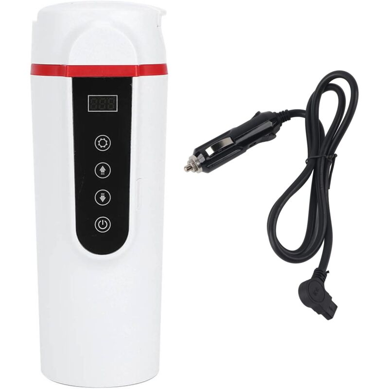 foto del prodotto tazza riscaldante per auto, tazza dell acqua elettrica, mini bollitore elettrico da viaggio, tazza dell acqua per camion con regolazione della