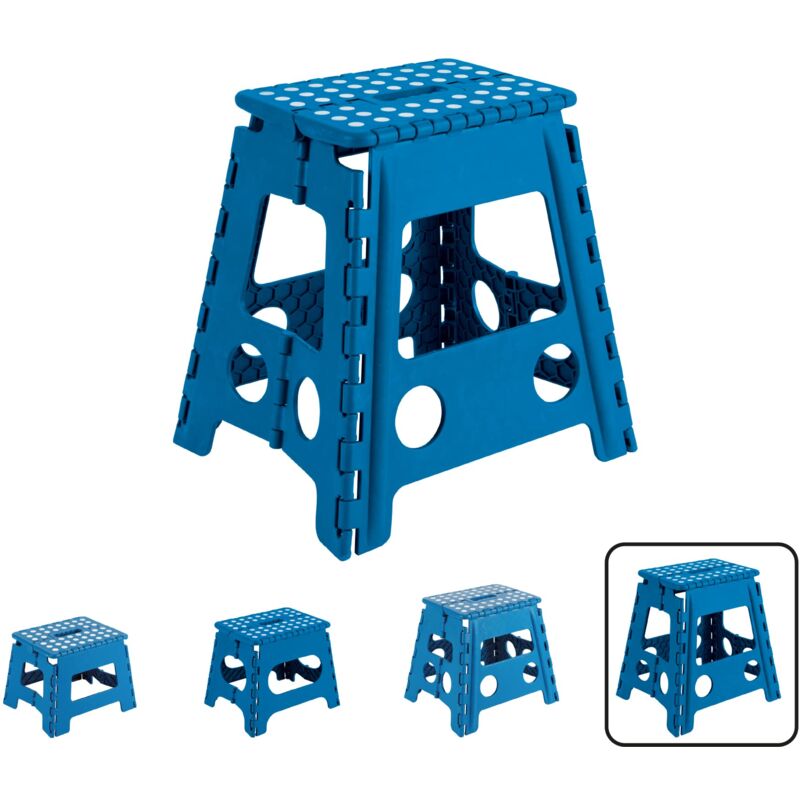 foto del prodotto tb 039 a sgabello pieghevole multiuso sgabello per adulti o bambini scala pieghevole scalino sgabello per cucina, bagno, campeggio 39 cm di altezza