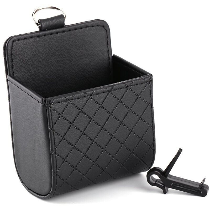 foto del prodotto tbest scatola portaoggetti per bocchette di ventilazione per auto, porta cellulare e occhiali, organizer interno, borsa portaoggetti per auto,