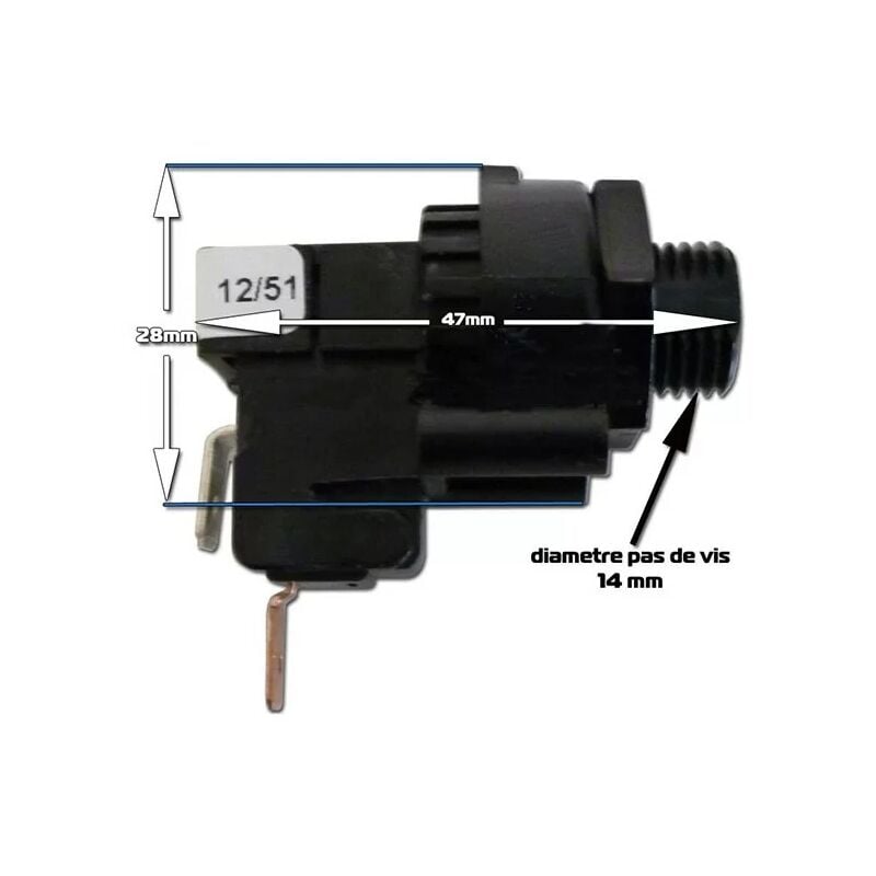 foto del prodotto tbs106a interruttore pneumatico 16a 220v tipo 760 tecmark