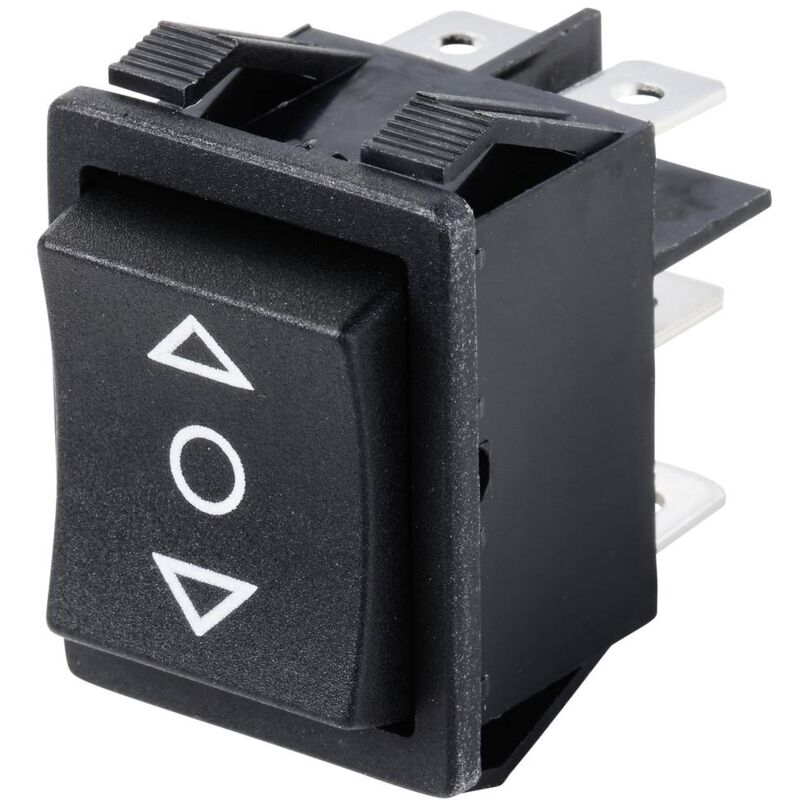 foto del prodotto tc 9957468 interruttore a bilanciere r5 sp3072 250 v ac 16 a 2x on off on momentaneo 0 momen tru components