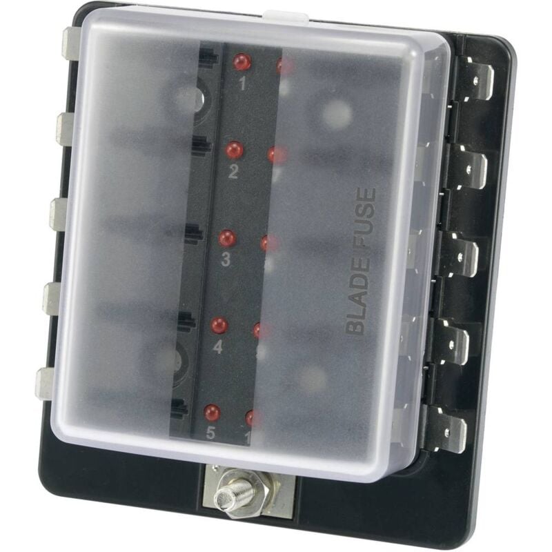 foto del prodotto tc-r3-76-01-3l110 portafusibile automotive con indicatore di stato adatto per fusibile a lama standard 3 - tru components