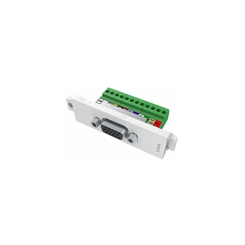 foto del prodotto tc3-vgaf - piastra a parete vga (femmina), colore bianco - vision