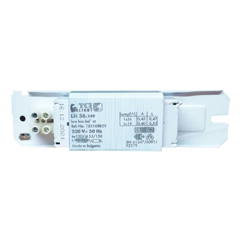foto del prodotto tci led reattore elettromeccanico tci per lampade fluorescenti 36w 40w 183108b2v